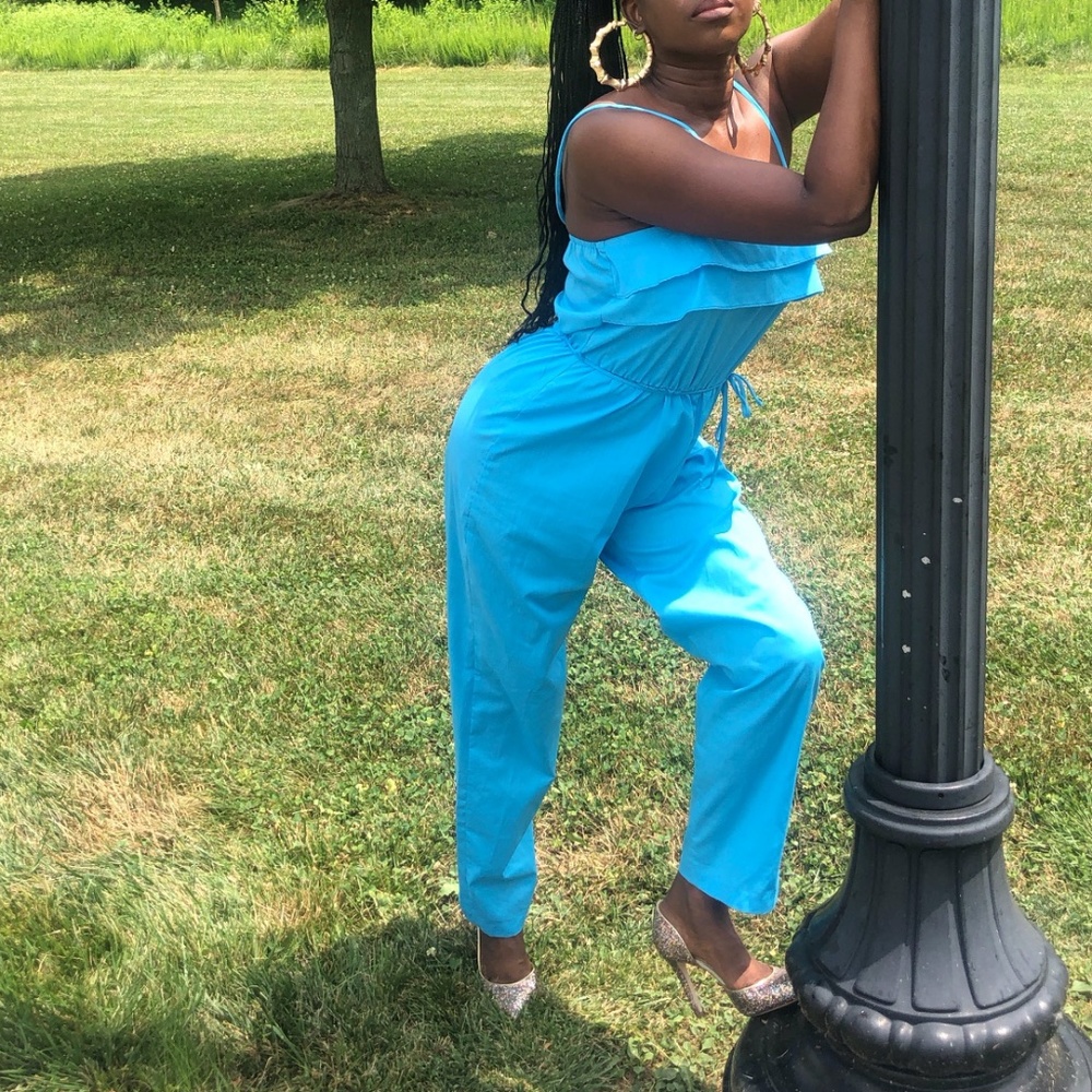 vintage ruffle jumpsuit - Picture 4 of 4